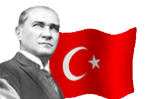 Atatürk ve Dalgalanan Bayrak